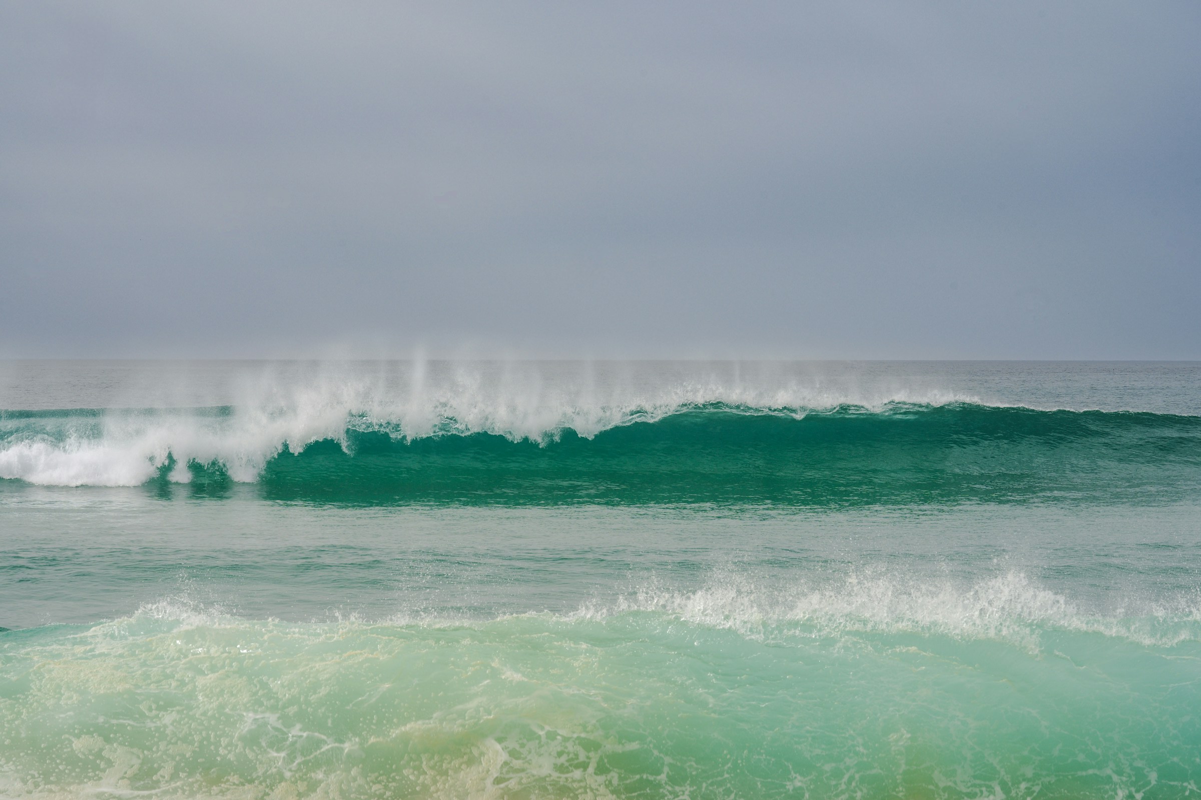 A wave coming into the Comporta coast