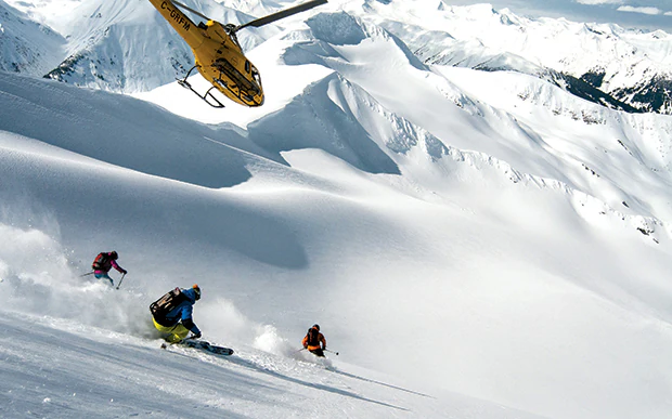 Heli-skiing