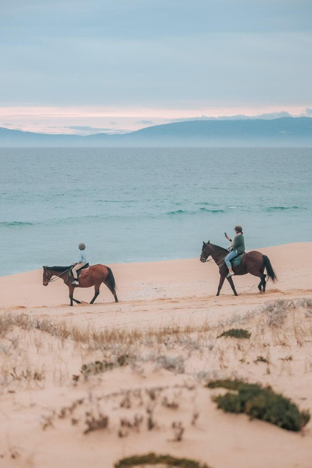 Horseback riding on the beach